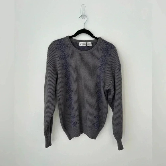 Vintage grandpacore wool  knit sweater - Picture 1 of 11